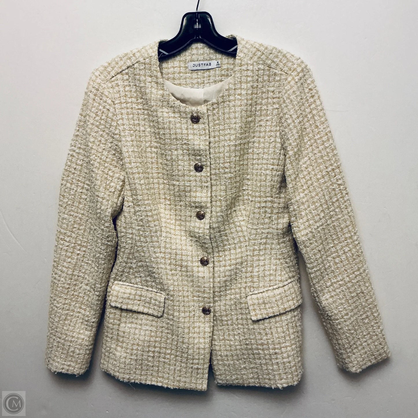 Blazer By Just Fab In Yellow, Size: M