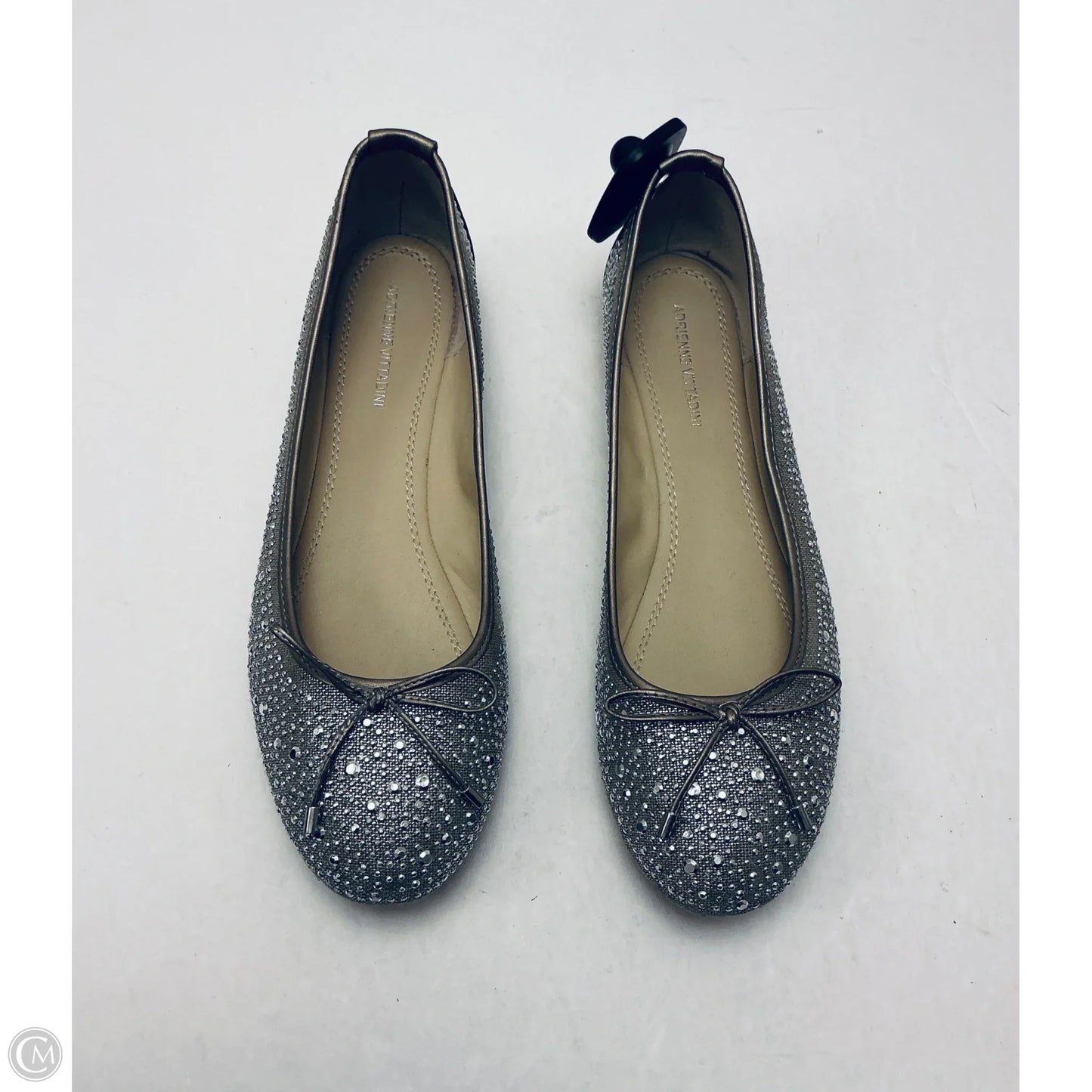 Shoes Flats By Adrienne Vittadini In Silver, Size: 9