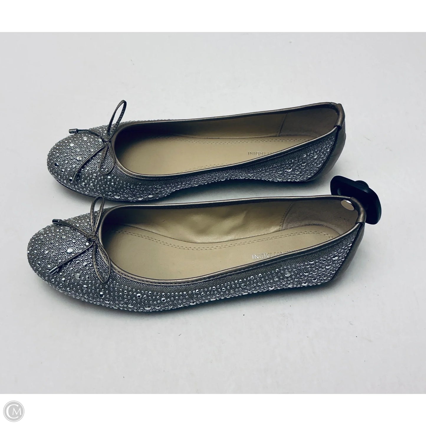 Shoes Flats By Adrienne Vittadini In Silver, Size: 9