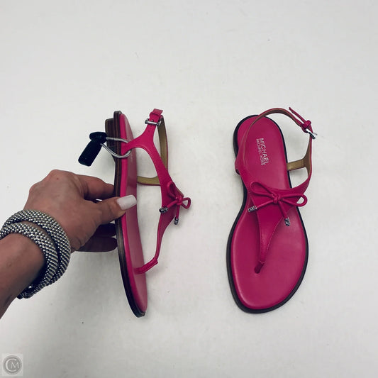 Sandals Designer By Michael Kors In Pink, Size: 5.5
