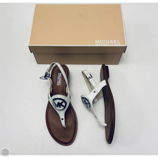 Sandals Designer By Michael Kors In White, Size: 8.5