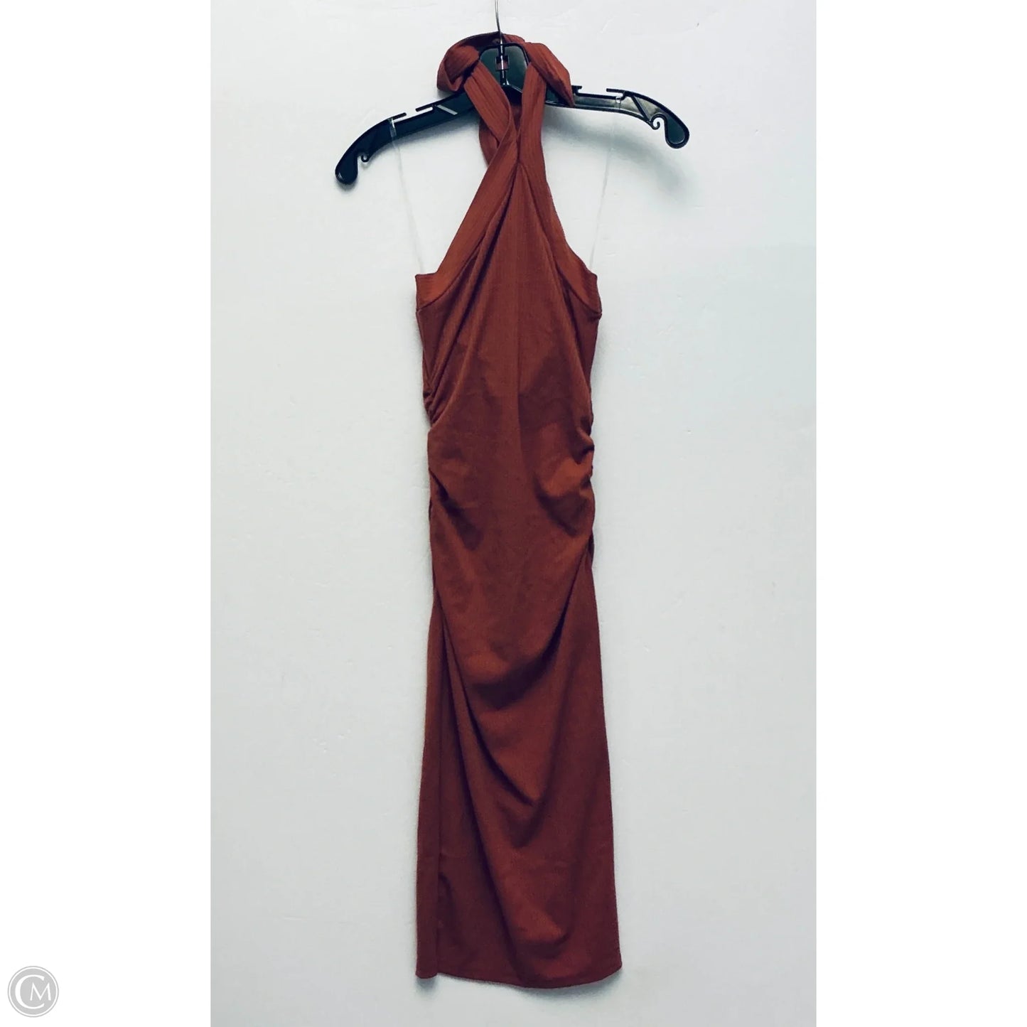 Dress Casual Short By Fashion Nova In Orange & Red, Size: M