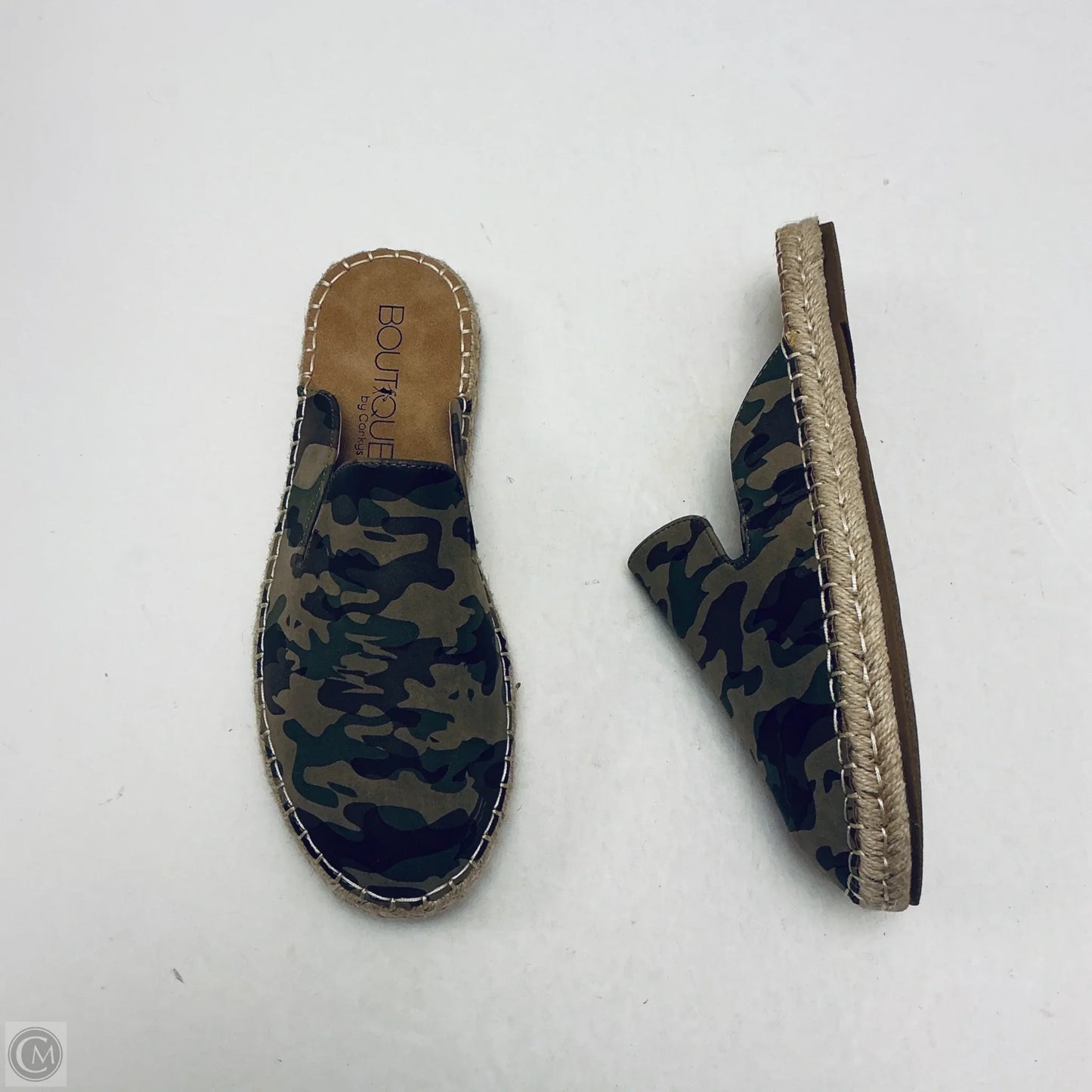 Sandals Flats By Corkys In Camouflage Print, Size: 8