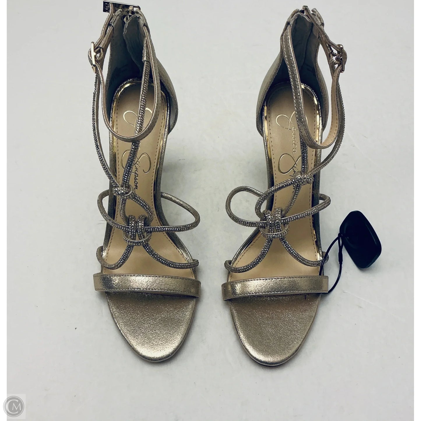 Shoes Heels Stiletto By Jessica Simpson In Gold, Size: 8