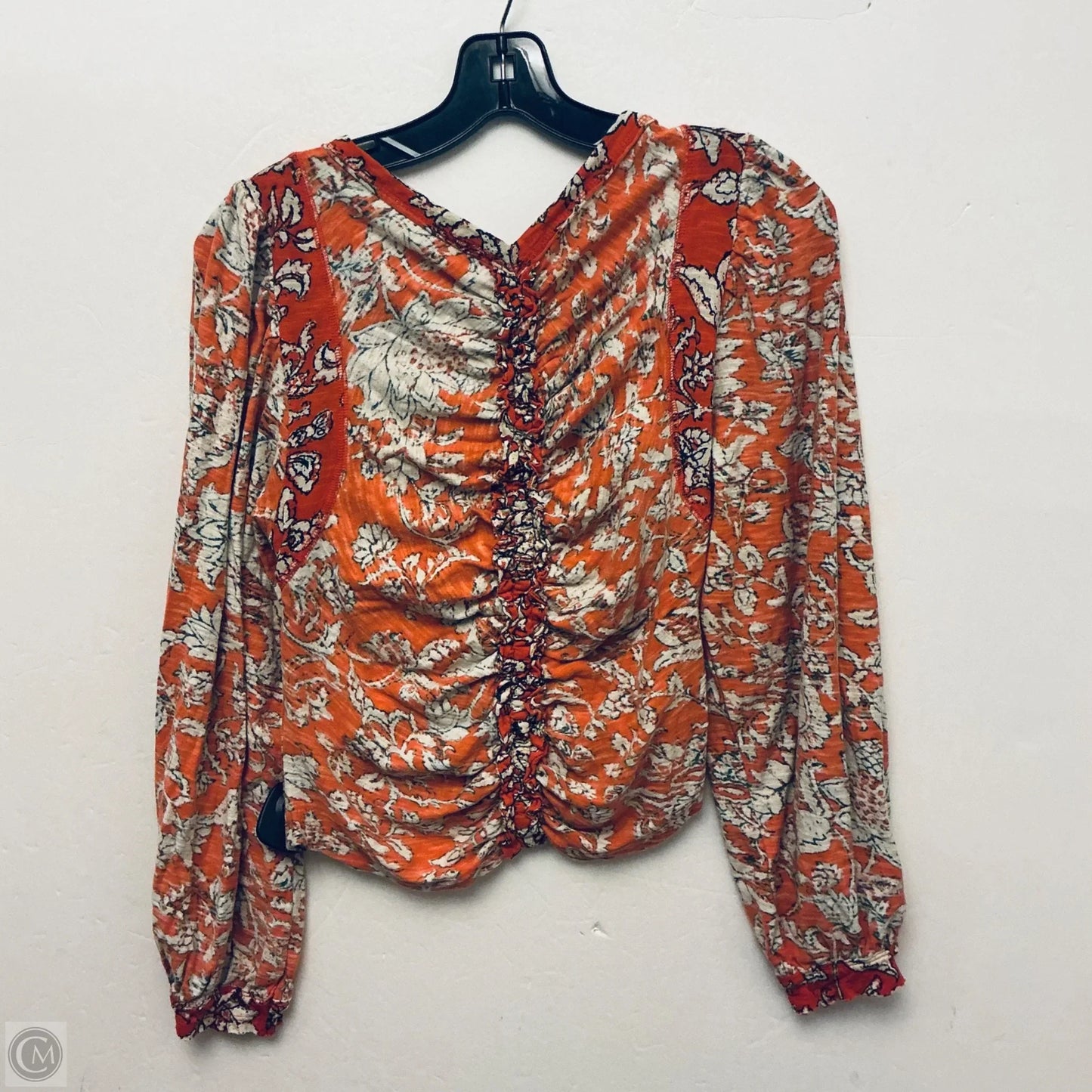 Top Short Sleeve By Free People In Floral Print, Size: M