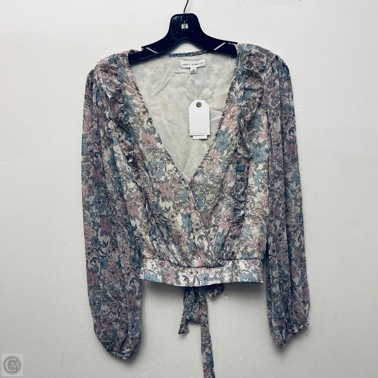 Top Long Sleeve By Coco + Jaimeson In Floral Print, Size: Xl