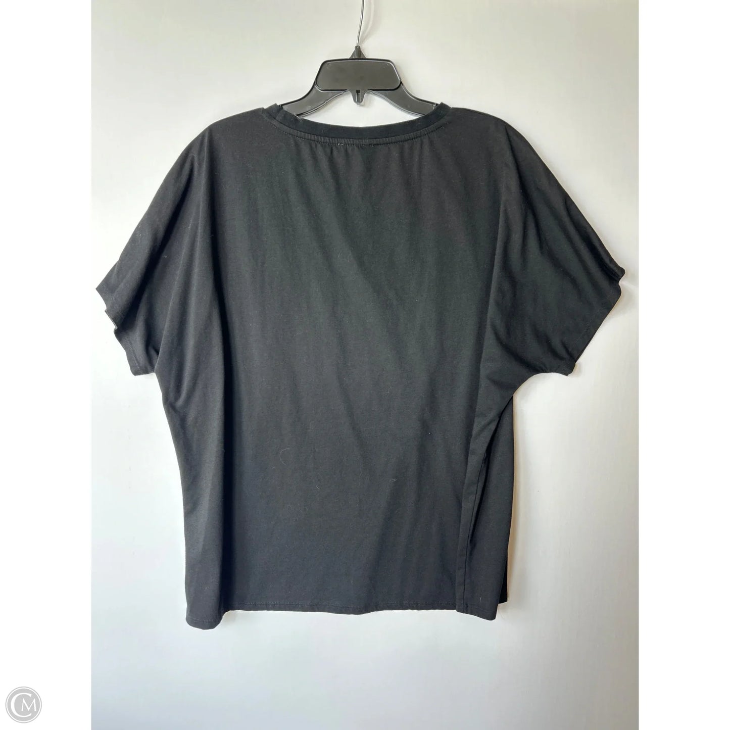 Top Short Sleeve By Bibi In Black, Size: Xl