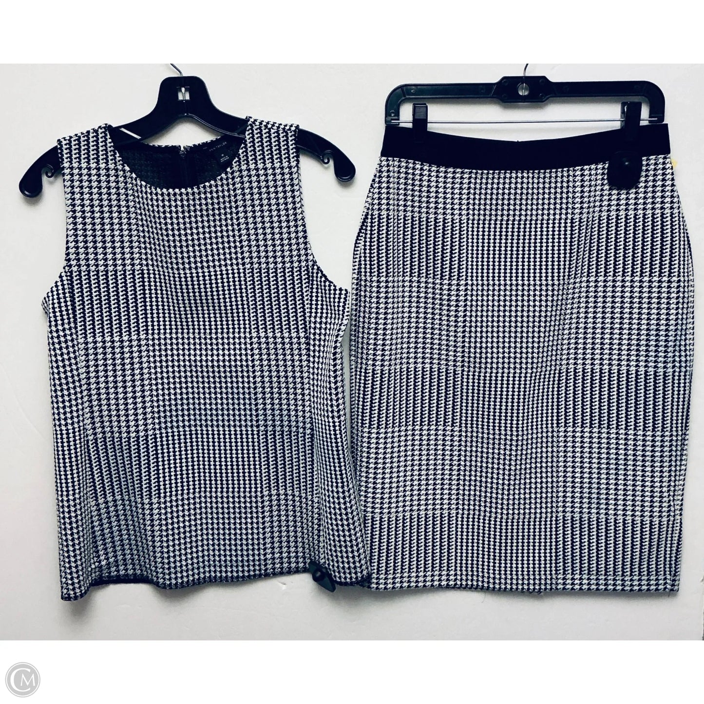 Skirt Set 2pc By Ann Taylor In Black & White, Size: M