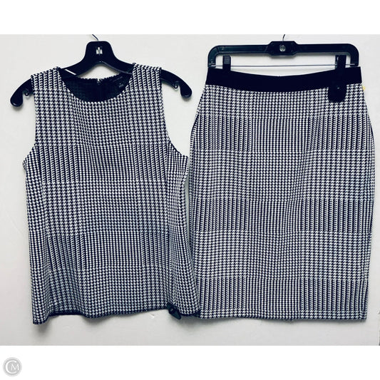 Skirt Set 2pc By Ann Taylor In Black & White, Size: M