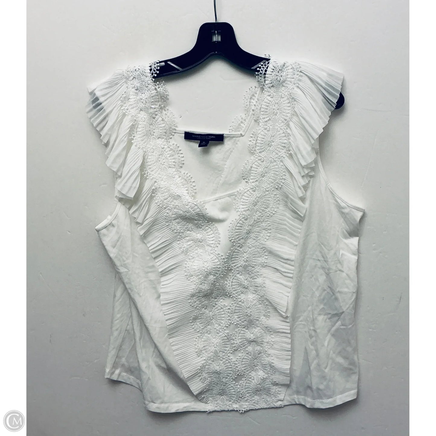 Top Short Sleeve Basic By Marc New York In White, Size: Xl