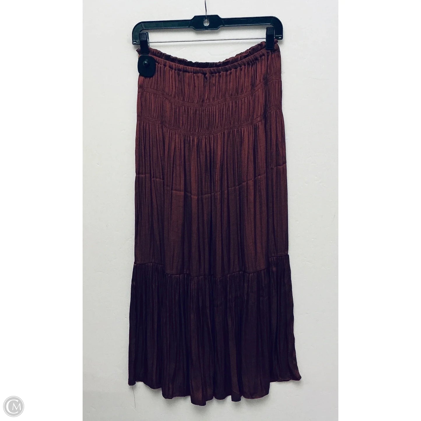 Skirt Maxi By Maison Damelie In Maroon, Size: S