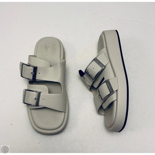 Sandals Heels Platform By Dkny In Cream, Size: 9