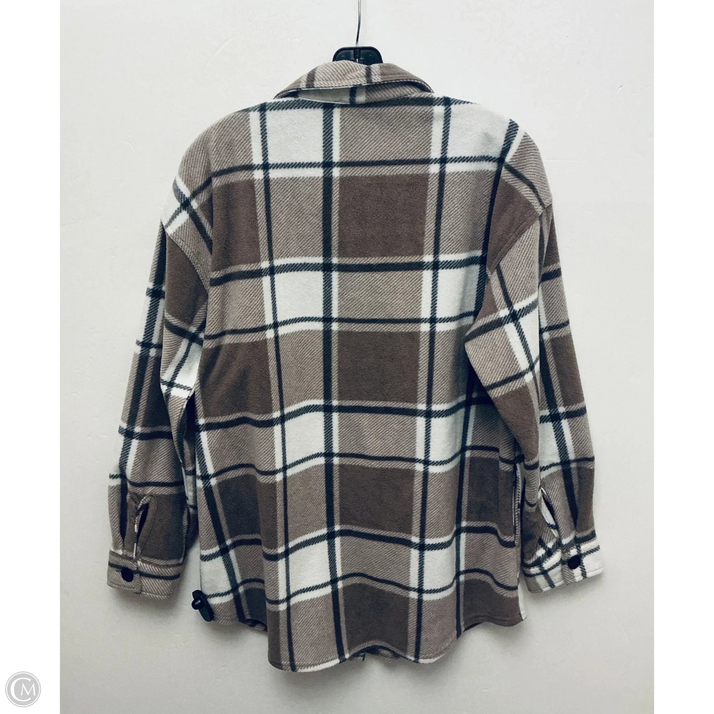 Jacket Shirt By Maurices In Plaid Pattern, Size: S