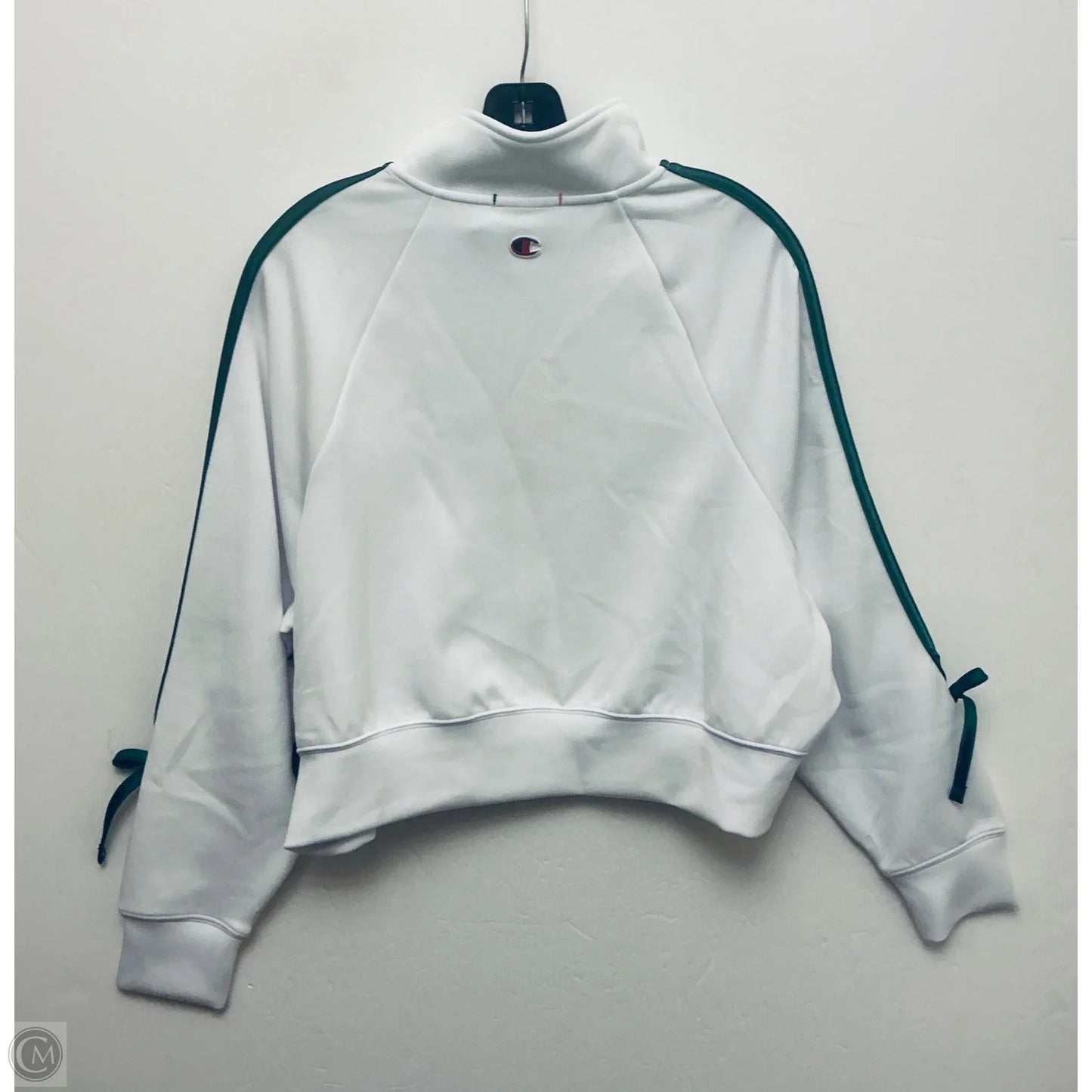 Athletic Jacket By Champion In White, Size: M