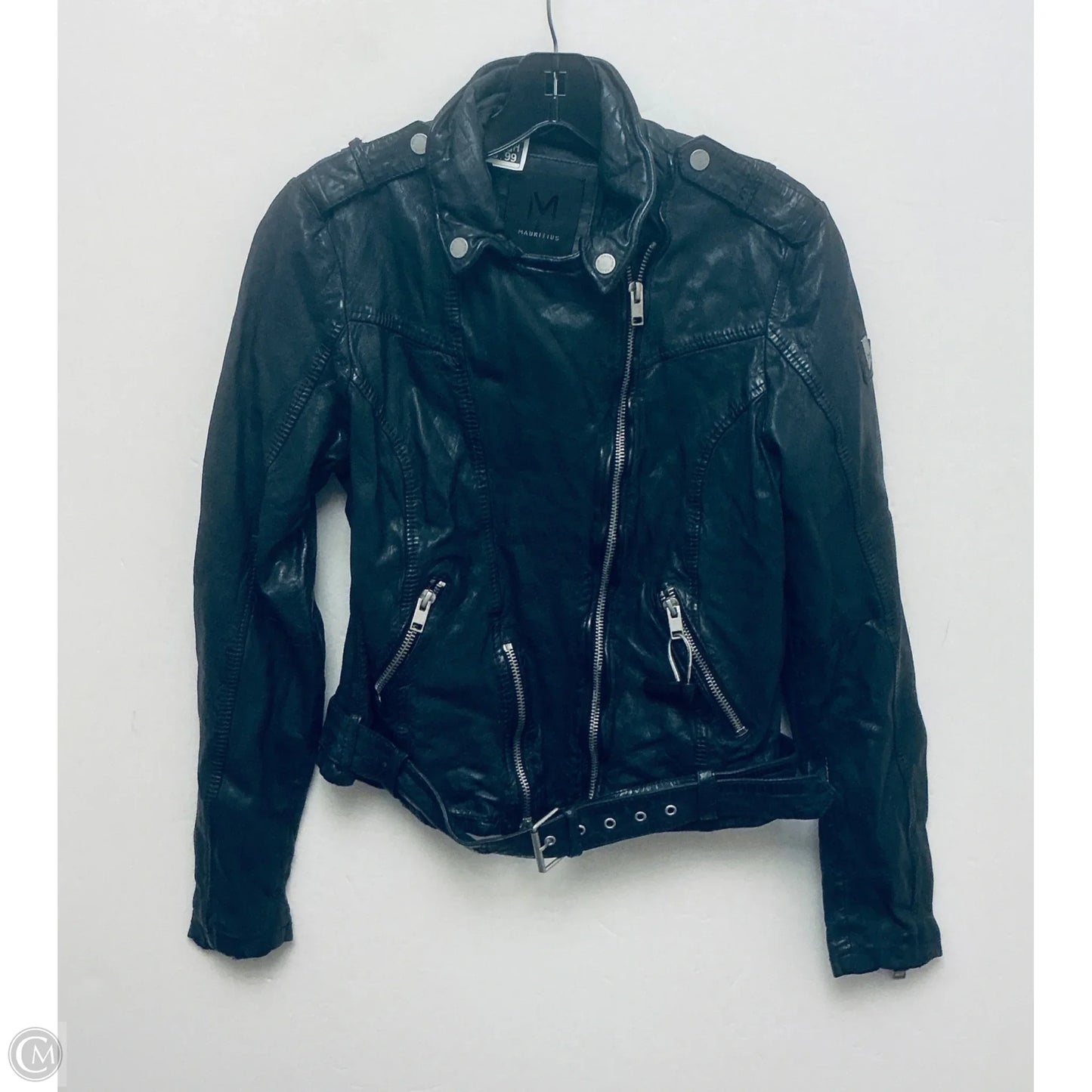 Jacket Leather By Cmc In Black, Size: M