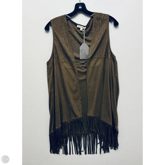 Shawl By Hem & Thread In Brown, Size: L