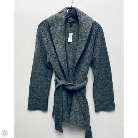 Sweater Cardigan By Banana Republic In Grey, Size: L