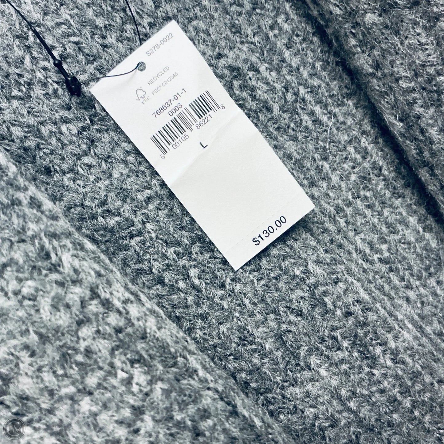 Sweater Cardigan By Banana Republic In Grey, Size: L