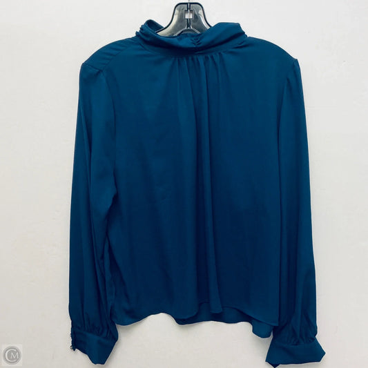 Top Long Sleeve By Karen Millen In Navy, Size: L