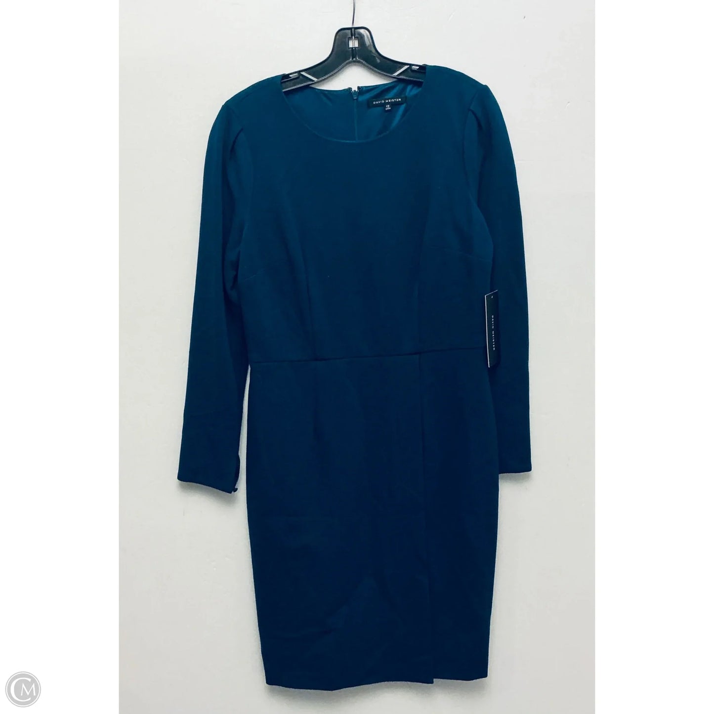 Dress Work By David Meister In Blue, Size: L
