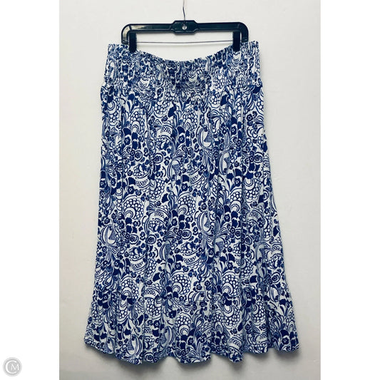 Skirt Maxi By Tommy Hilfiger In Blue, Size: Xl