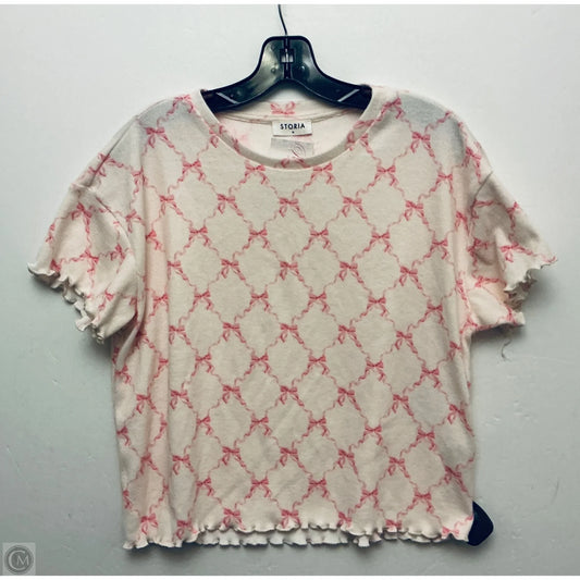 Top Short Sleeve By Storia In Pink, Size: M