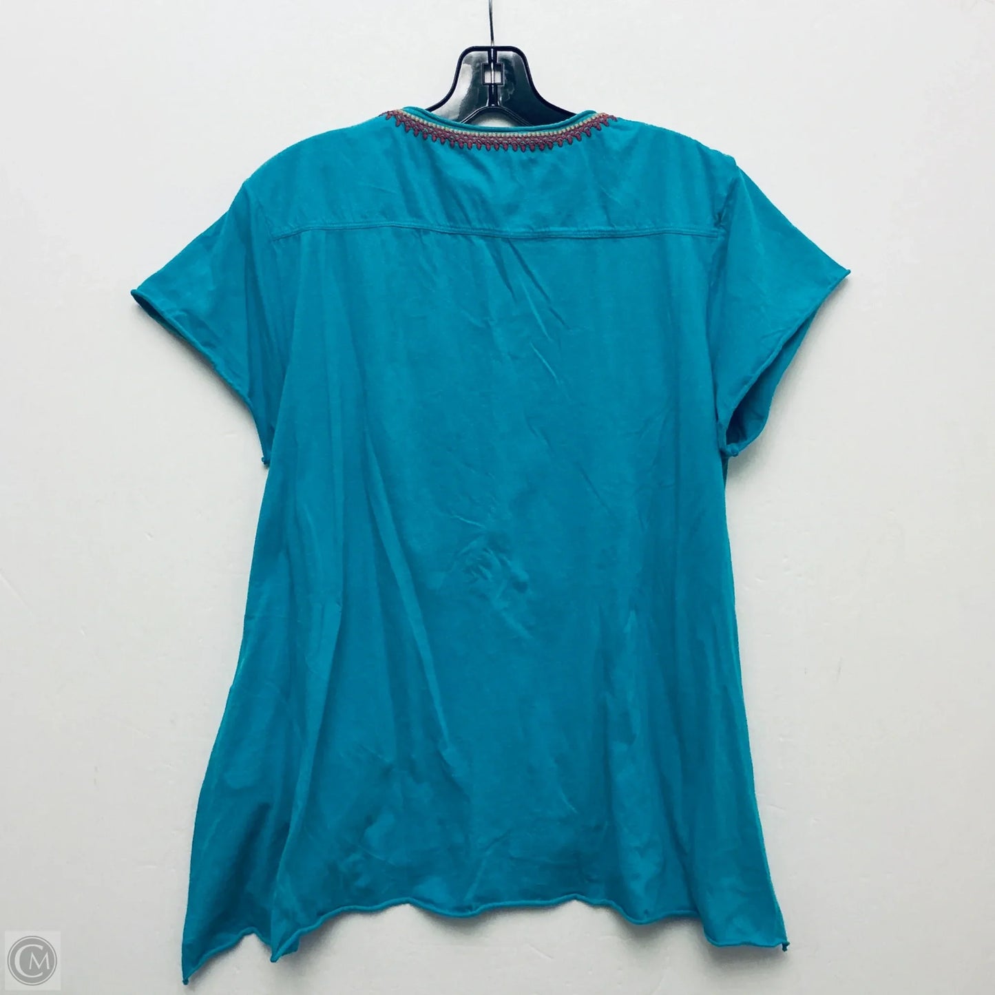 Top Short Sleeve By Johnny Was In Blue, Size: M