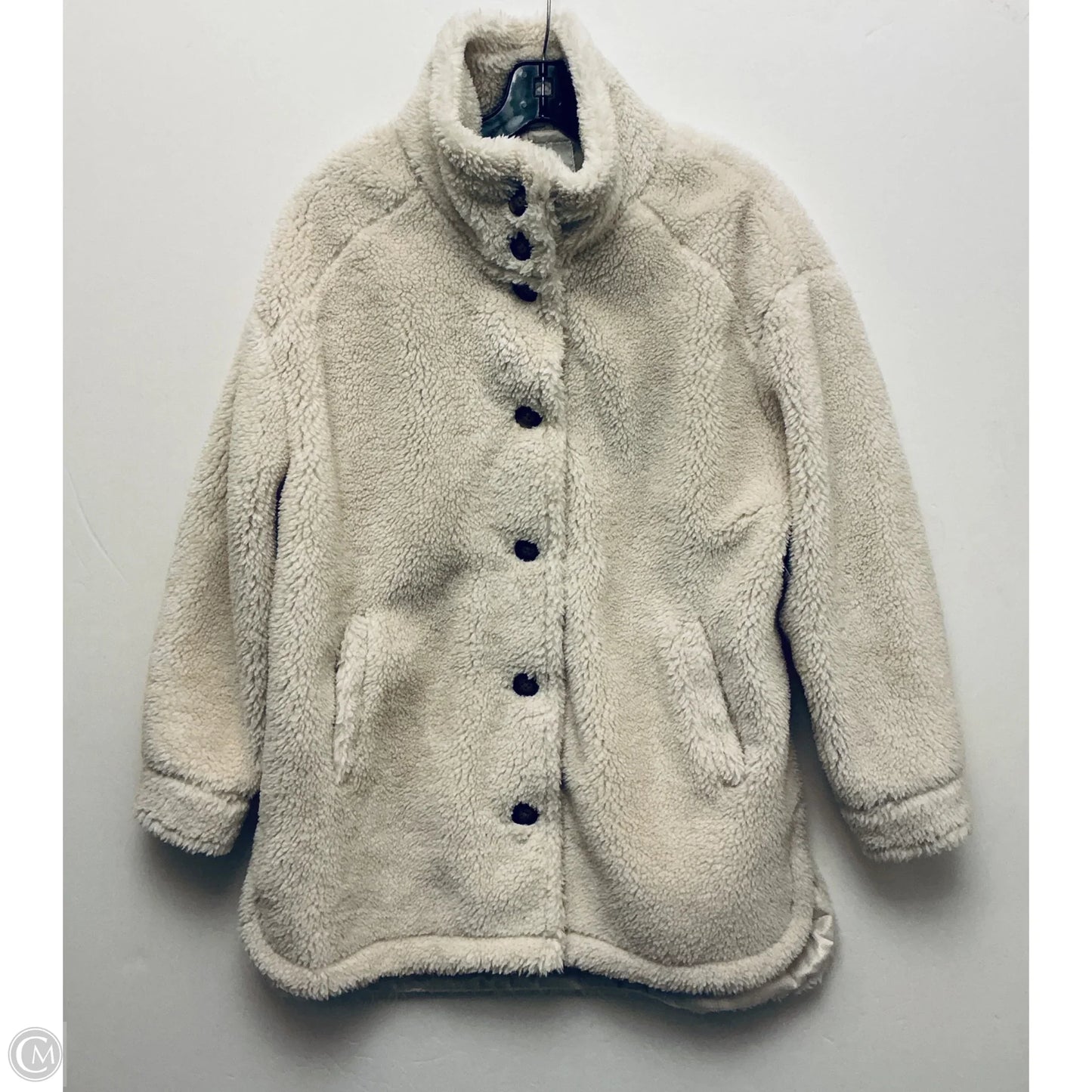 Jacket Faux Fur & Sherpa By Coldwater Creek In White, Size: Mp