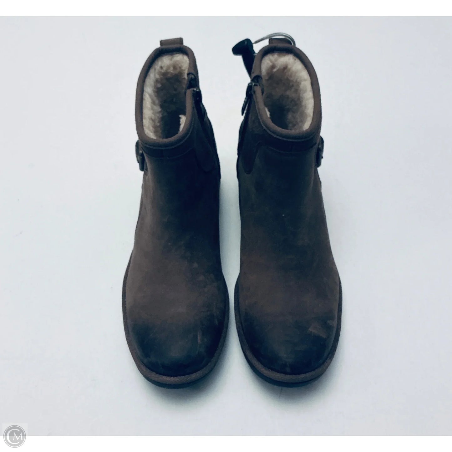 Boots Designer By Ugg In Brown, Size: 7.5