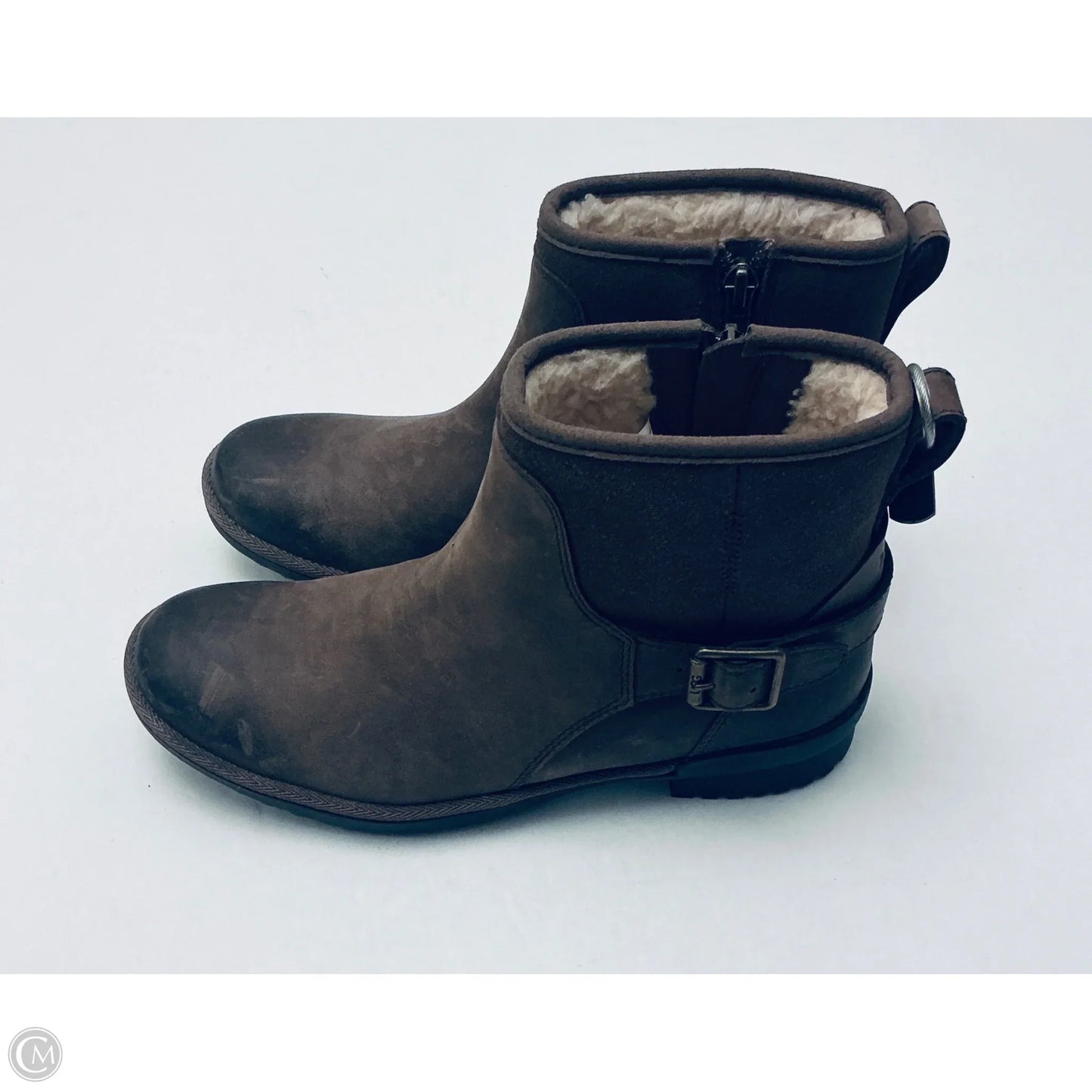 Boots Designer By Ugg In Brown, Size: 7.5