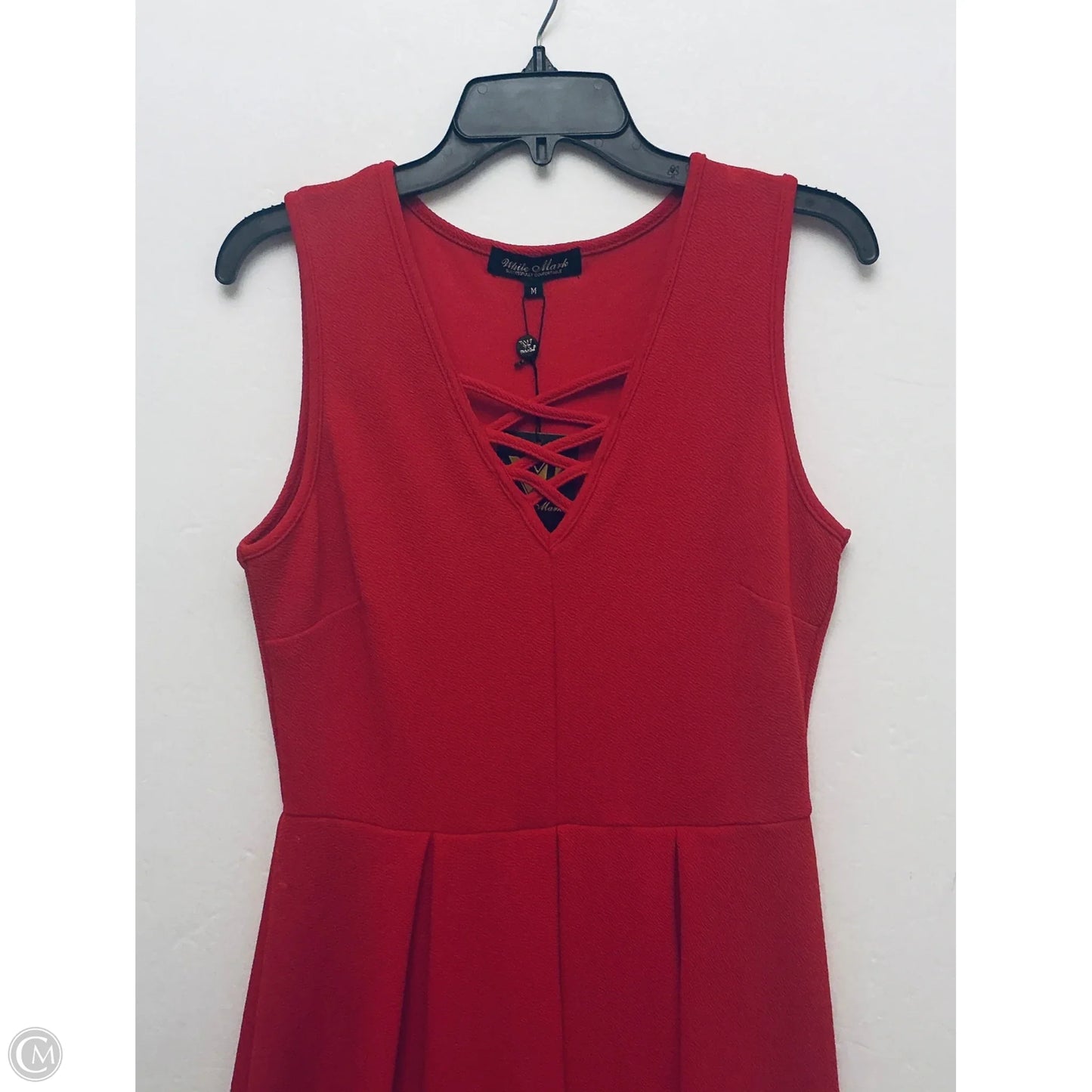 Dress Casual Midi By White Mark In Red, Size: M