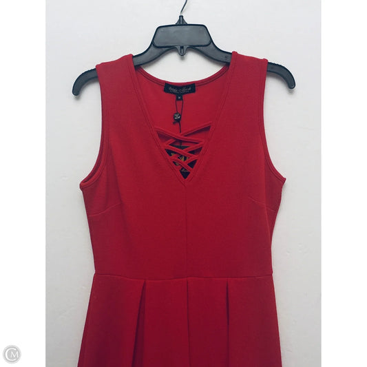 Dress Casual Midi By White Mark In Red, Size: M