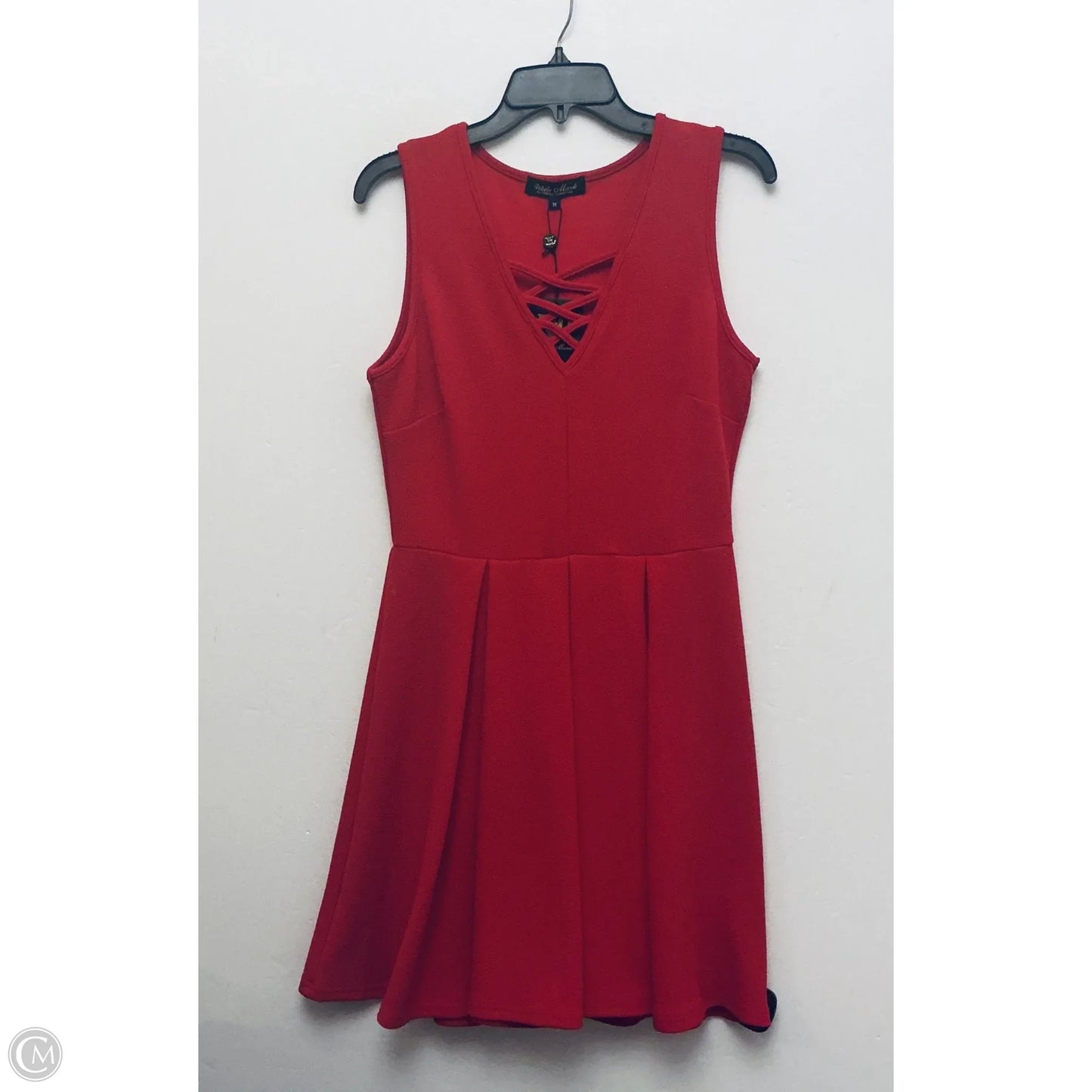 Dress Casual Midi By White Mark In Red, Size: M