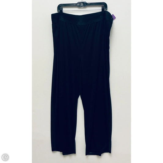 Pants Wide Leg By In Studio In Black, Size: 3x