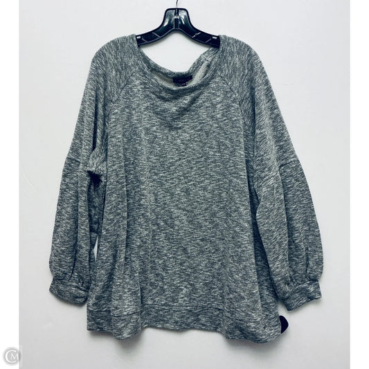 Top Long Sleeve By Lane Bryant In Grey, Size: 3x