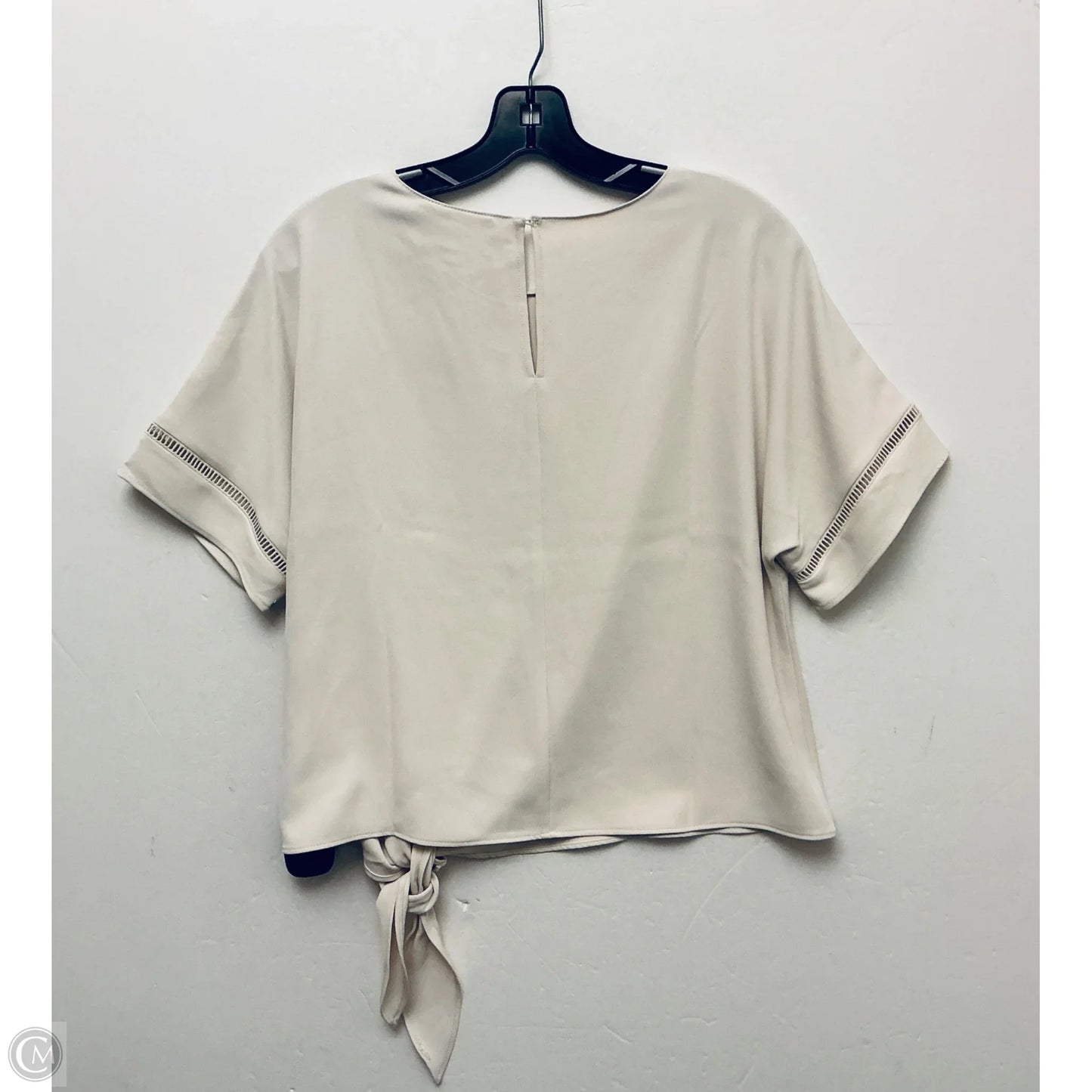 Top Short Sleeve By Melloday In Tan, Size: S
