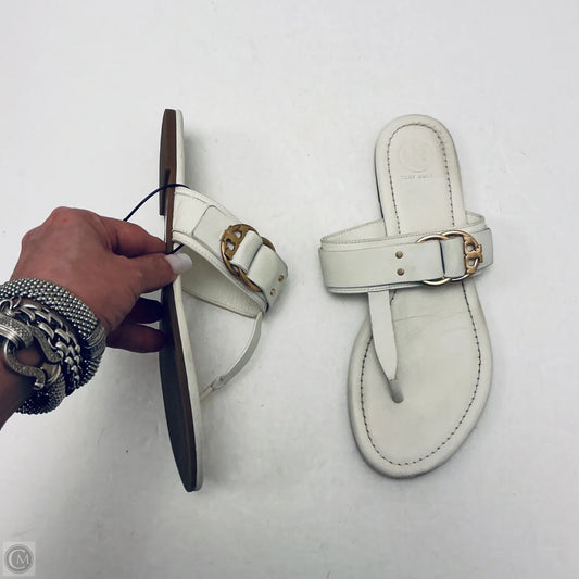 Sandals Designer By Tory Burch In White, Size: 9