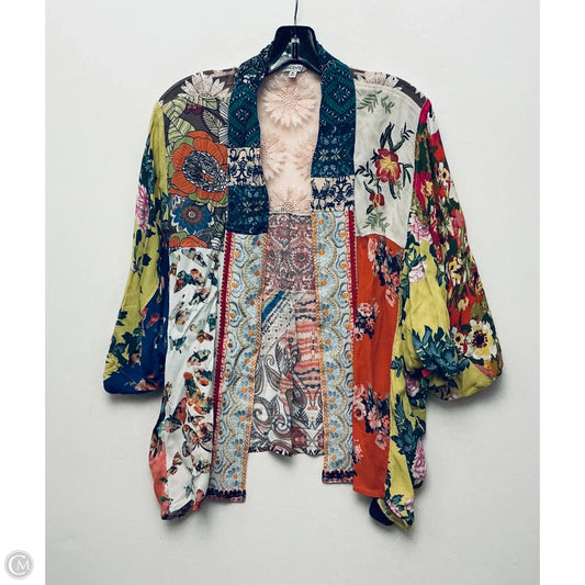 Kimono By Clothes Mentor In Multi-colored, Size: M