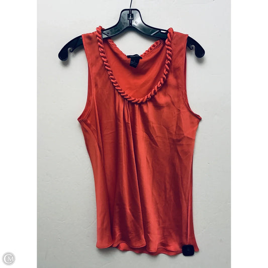 Top Sleeveless By Spense In Coral, Size: L