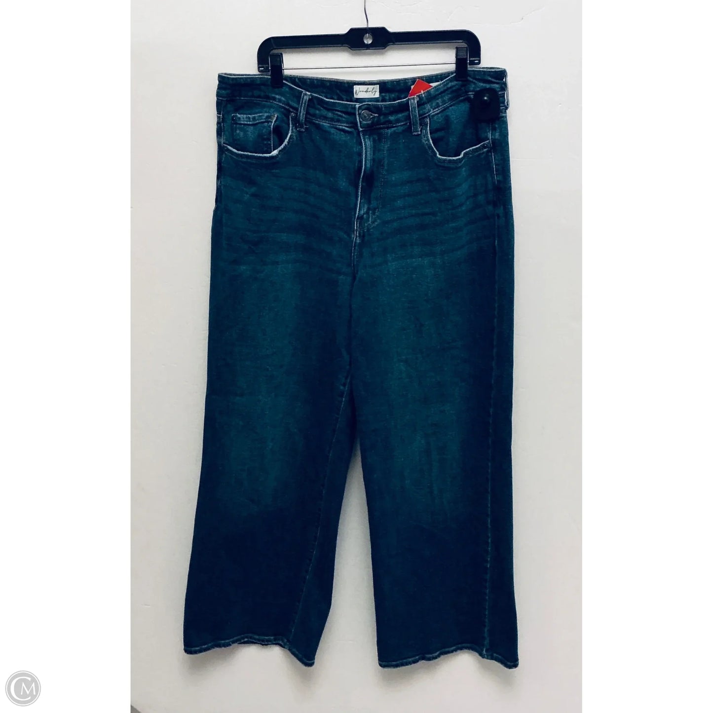 Jeans Wide Leg By Wonderly In Blue, Size: 16
