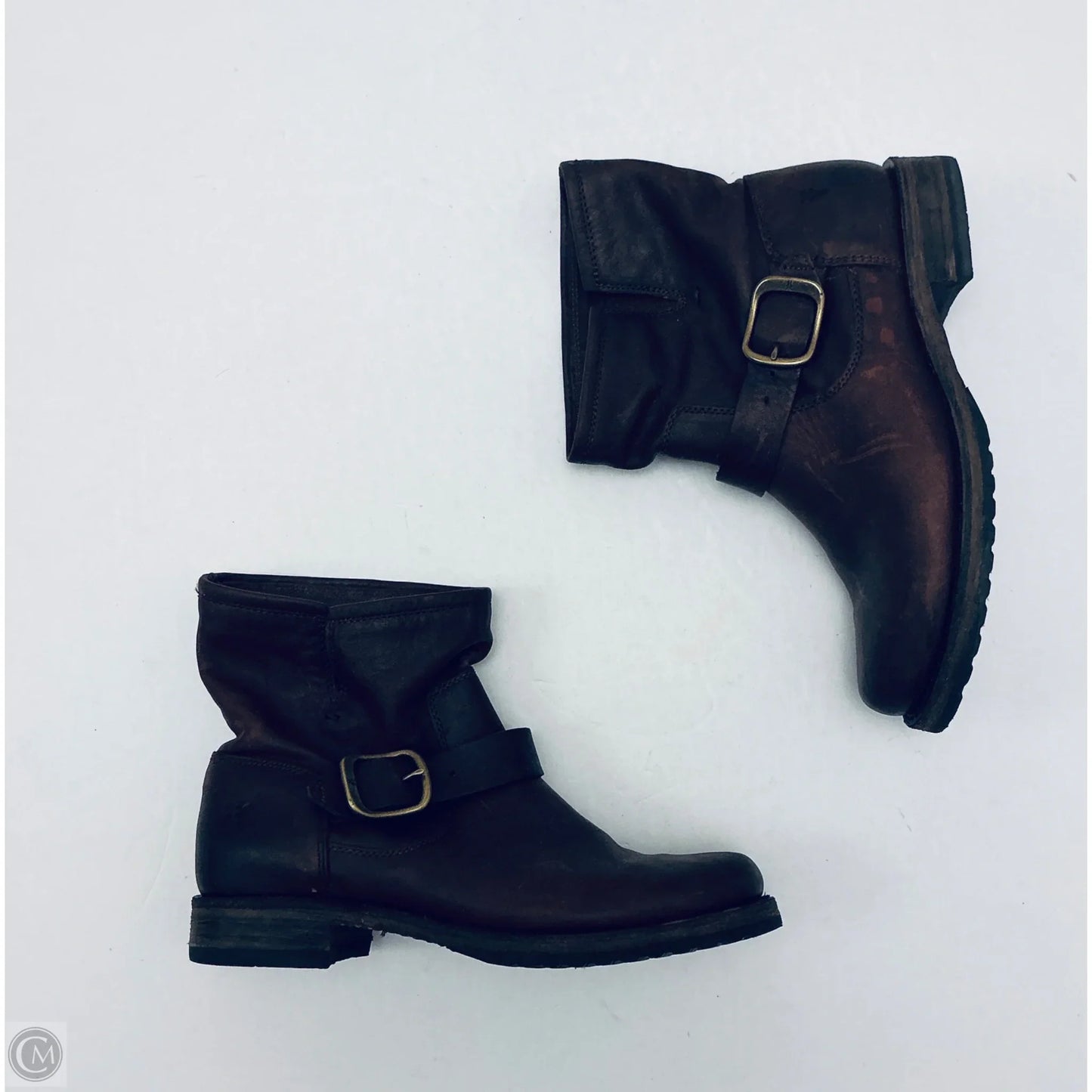 Boots Designer By Frye In Brown, Size: 7