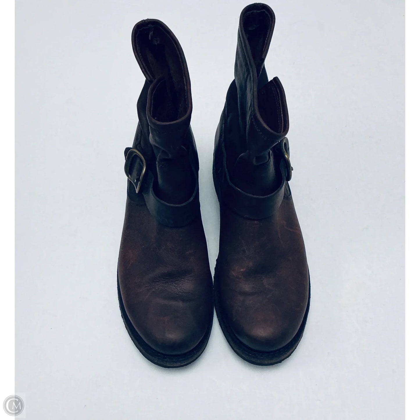 Boots Designer By Frye In Brown, Size: 7