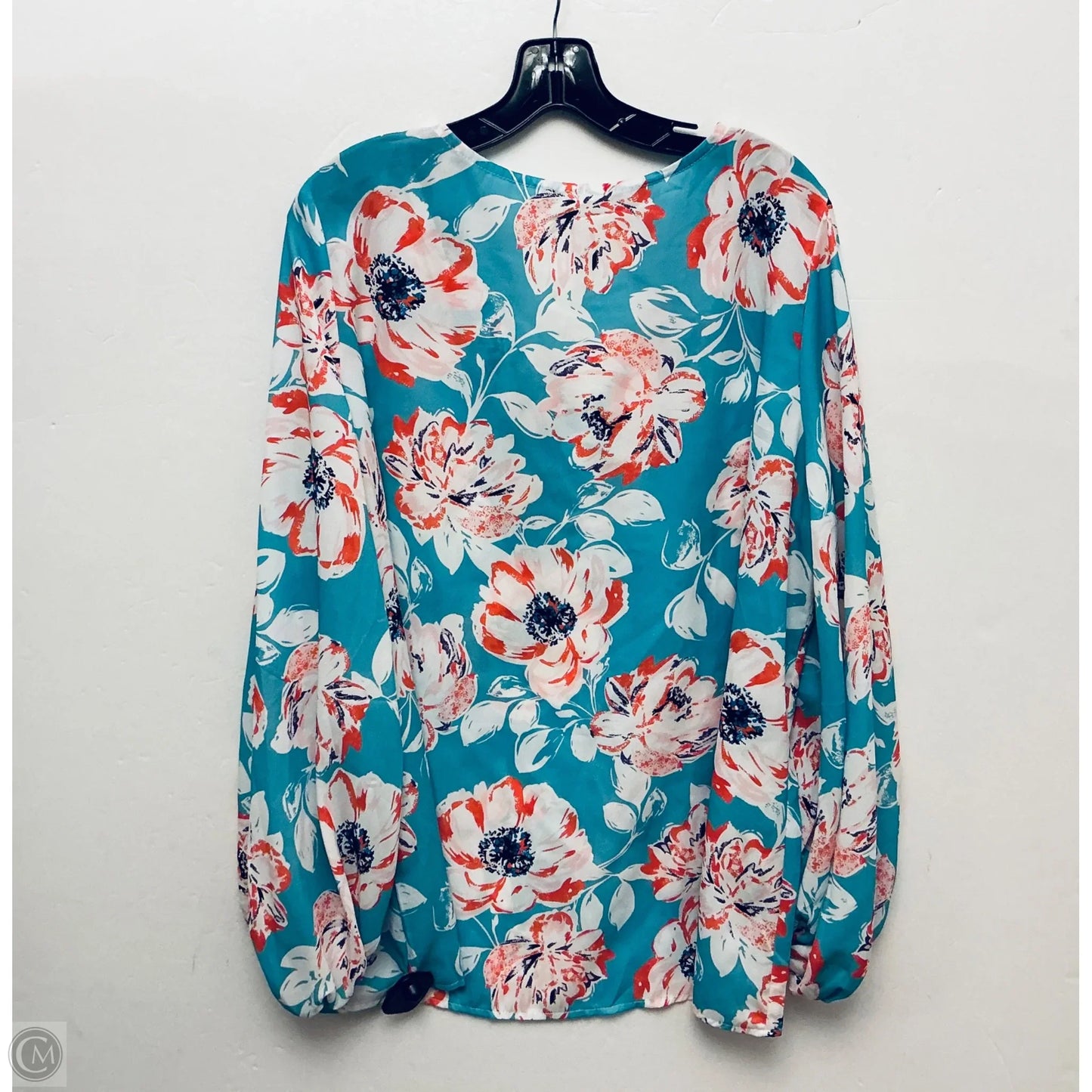 Top Long Sleeve By Clothes Mentor In Blue, Size: 1x