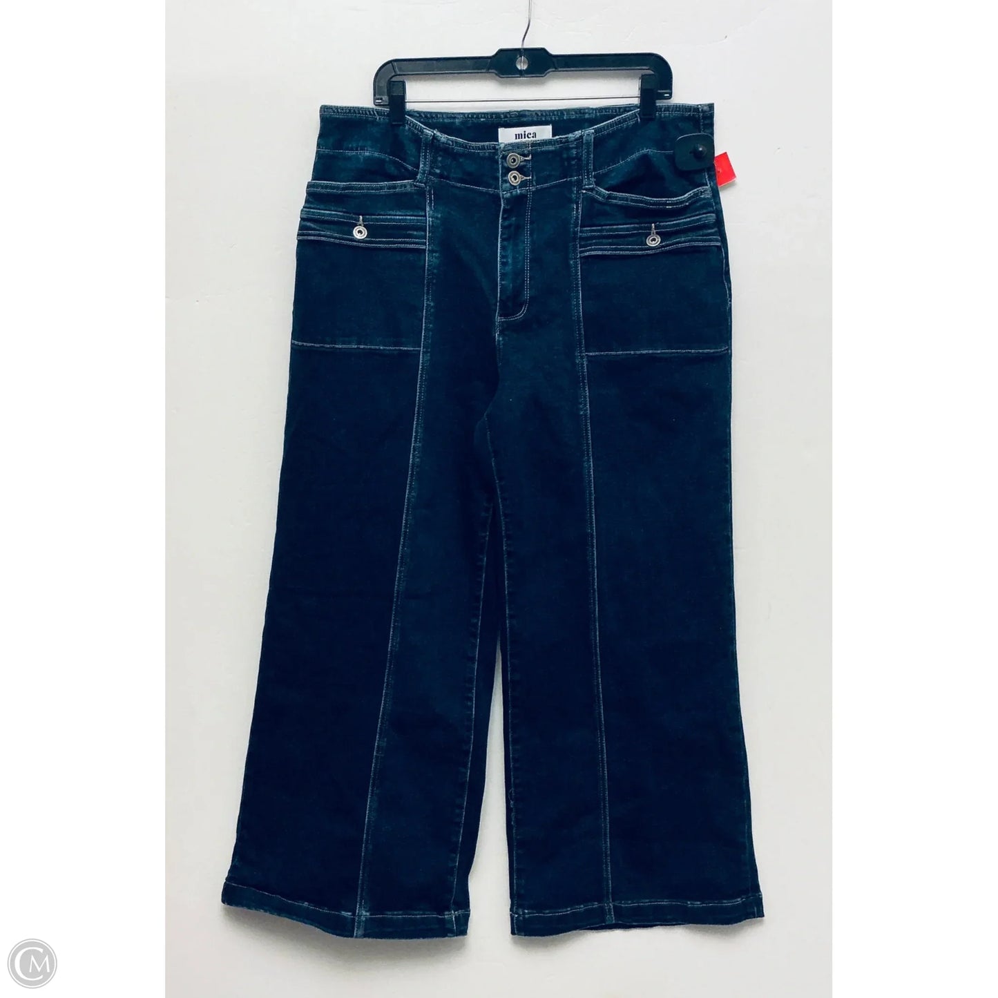 Jeans Wide Leg By Micas In Blue, Size: 14