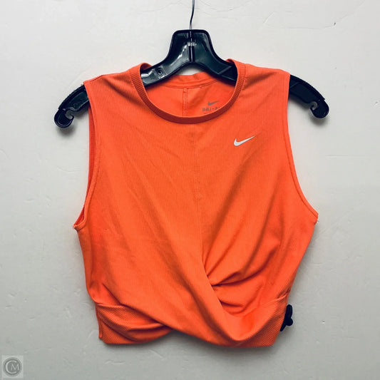 Athletic Tank Top By Nike Apparel In Orange, Size: M