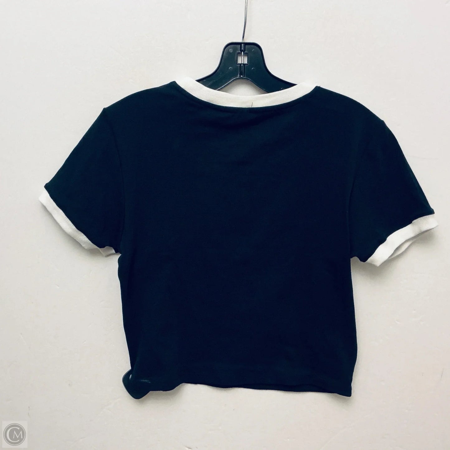 Top Short Sleeve Basic By Clothes Mentor In Black, Size: L