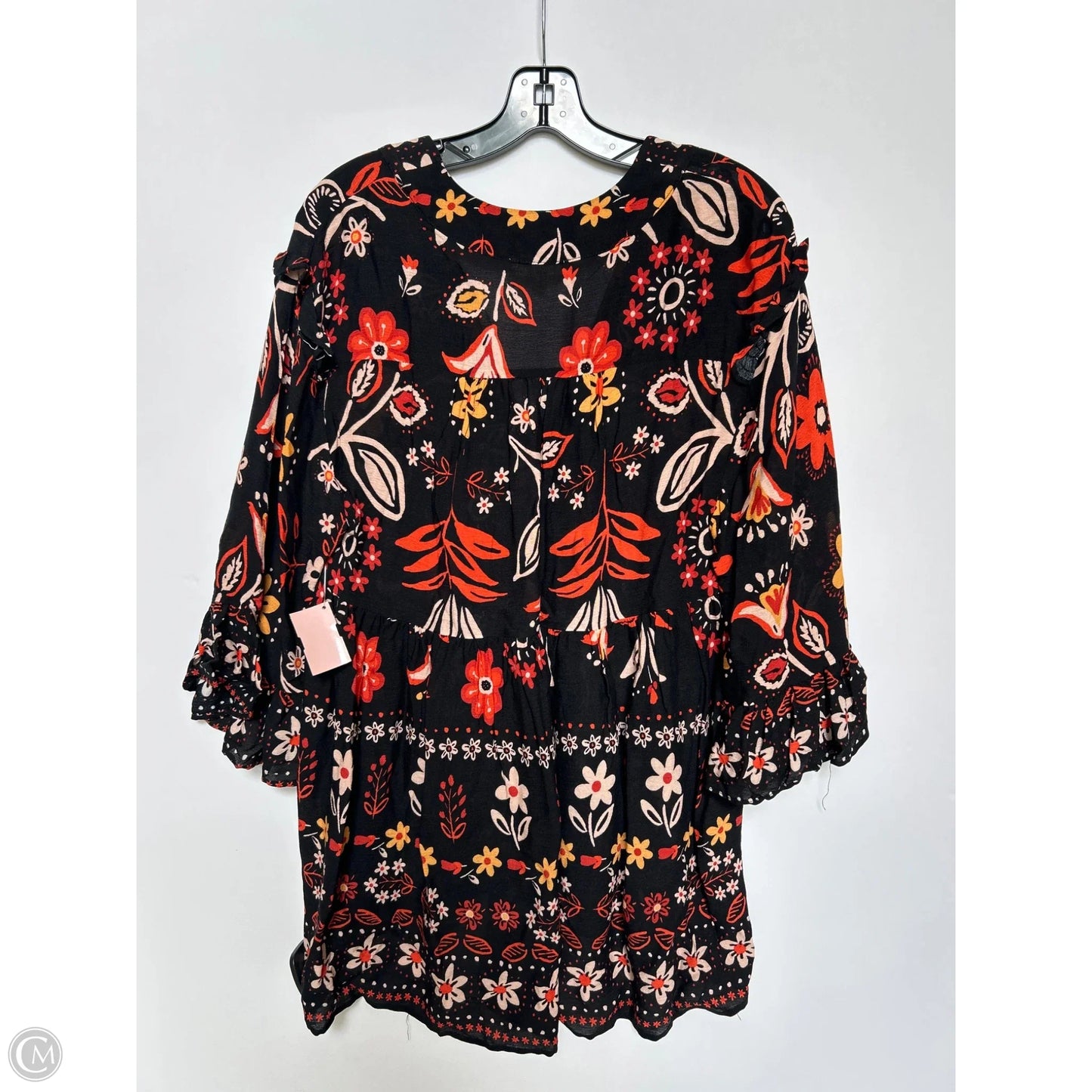 Top Long Sleeve By Easel In Black, Size: S