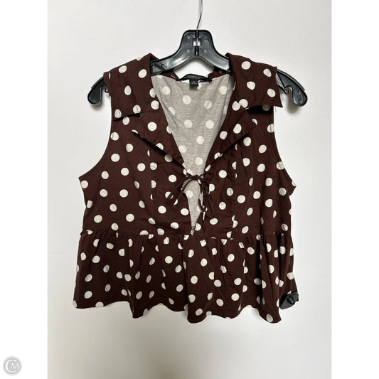 Top Sleeveless By Marc New York In Brown, Size: M