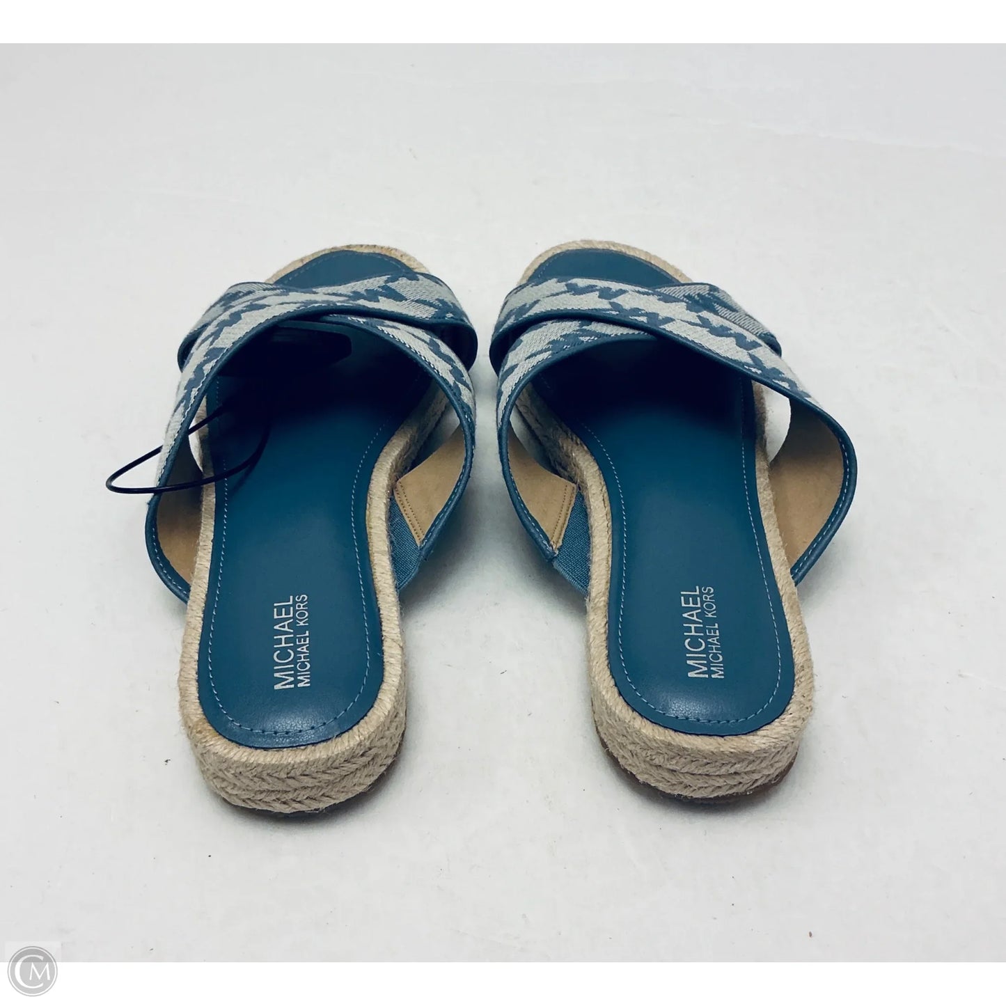 Sandals Flats By Michael By Michael Kors In Blue, Size: 8