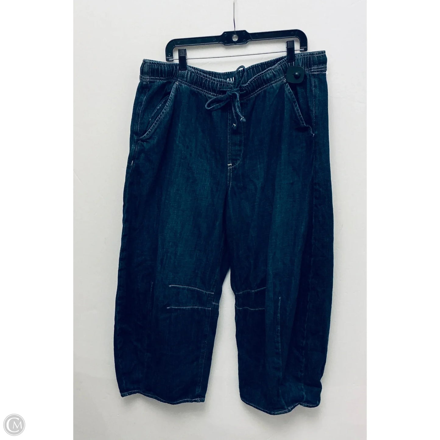 Jeans Wide Leg By Gap In Navy, Size: 16